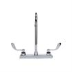 Picture of Encore 8" OC Deck Mount Faucet Ceramic Valves with 8-1/2" Swivel Gooseneck Spout and 4" Wrist Blade Handles, Retail Packaging