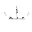 Picture of Encore 8" OC Deck Mount Faucet Ceramic Valves with 6" Swivel Gooseneck Spout with 4" Wrist Blade Handles, Retail Packaging