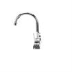 Picture of Encore 8" OC Deck Mount Faucet Ceramic Valves with 6" Swivel Gooseneck Spout with 4" Wrist Blade Handles, Retail Packaging
