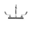 Picture of Encore 8" OC Deck Mount Faucet Ceramic Valves with 6" Swivel Gooseneck Spout with 4" Wrist Blade Handles, Retail Packaging