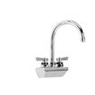 Picture of Encore® 4" OC Wall Mount Faucet with 6" Swivel Gooseneck Spout and Lever Handles, Retail Packaging