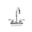 Picture of Encore® 4" OC Wall Mount Faucet with 6" Swivel Gooseneck Spout and Lever Handles, Retail Packaging
