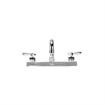 Picture of Encore® 4" OC Wall Mount Faucet with 6" Swivel Spout and Lever Handles, Retail Packaging