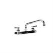 Picture of Encore® 4" OC Wall Mount Faucet with 6" Swivel Spout and Lever Handles, Retail Packaging