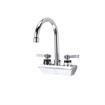 Picture of Encore 4" OC Wall Mount Faucet Ceramic Valves with 6" Swivel Gooseneck Spout, Retail Packaging