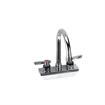 Picture of Encore 4" OC Wall Mount Faucet Ceramic Valves with 6" Swivel Gooseneck Spout, Retail Packaging