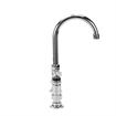 Picture of Encore® 8" OC Brass Chrome Plated Deck Mount Faucet Ceramic Valves with 6" Swivel Gooseneck Spout, Retail Packaging
