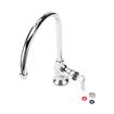 Picture of Encore® Brass Chrome Plated Single Pantry Deck Mount Faucet Ceramic Valve 8-1/2" Swivel Gooseneck Spout, Retail Packaging