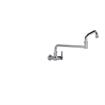 Picture of Encore® Brass Chrome Plated Single Wall Mount Faucet with 18" Swivel Spout and Lever Handles, Retail Packaging