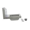 Picture of Encore Wall Mount Type 304 Series Stainless Steel Hand Sink 14" x 10" x 5" Deep with 4" OC Holes, Double side splash and KHS15-4000 Faucet
