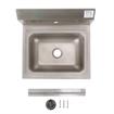 Picture of Encore® Wall Mount Type 304 Series Stainless Steel Hand Sink Single Mounting Hole 14" x 10" x 5" Deep Less Side Splash