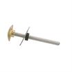 Picture of Stainless Steel Surface Mount Inside Safety Release With Brass Knob For 4" Door Thickness