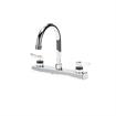 Picture of Encore 8" OC Deck Mount Faucet Ceramic Valves with 6" Swivel Gooseneck Spout, Retail Packaging