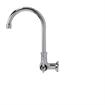 Picture of Encore® Brass Chrome Plated Single Wall Mount Faucet with 6" Rigid Gooseneck Spout