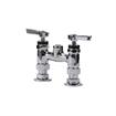 Picture of 4" OC Encore  Brass Chrome Plated Elevated Deck Mount Faucet (Body Only with Couplings for Pre-Rinse Riser, Retail Packaging)