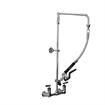 Picture of Encore® 8" OC  Brass Chrome Plated Swivel Arm Pre-rinse Assembly with 12" Swivel Arm and 26" Riser, Retail Packaging