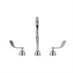 Picture of Encore® Adjustable Widespread Deck Mount Faucet with Rigid 8-1/2" Gooseneck Spout and 4" Wrist Blade Handles