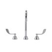 Picture of Encore® Adjustable Widespread Deck Mount Faucet with Rigid 8-1/2" Gooseneck Spout and 4" Wrist Blade Handles