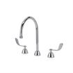 Picture of Encore® Adjustable Widespread Deck Mount Faucet with Rigid 8-1/2" Gooseneck Spout and 4" Wrist Blade Handles