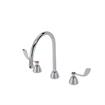 Picture of Encore® Adjustable Widespread Deck Mount Faucet with Rigid 8-1/2" Gooseneck Spout and 4" Wrist Blade Handles