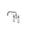 Picture of Encore® 4" OC Brass Chrome Plated Elevated Deck Mount Faucet with 10" Swivel Spout