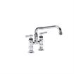 Picture of Encore® 4" OC Brass Chrome Plated Elevated Deck Mount Faucet with 10" Swivel Spout