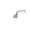 Picture of Encore® 8" OC. Brass Chrome Plated Wall Mount Faucet with 6" Swivel Spout Lever Handles and Retail Packaging