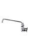 Picture of Encore® 8" OC. Brass Chrome Plated Wall Mount Faucet Ceramic Valves with 12" Swivel Spout, Retail Packaging
