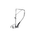 Picture of Encore® 8" OC  Brass Chrome Plated Swivel Arm Pre-rinse Assembly with 12" Swivel Arm with Support Bracket and 26" Riser