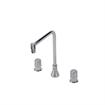 Picture of Encore® Adjustable Widespread Deck Mount Faucet Metering Valves with 8" Bent Tubular Spout