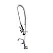 Picture of Encore® 8" OC. Brass Chrome Plated Wall Mount Pre Rinse Assembly Compression Valves with 12" Add On Faucet, Retail Packaging
