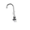 Picture of Encore® 4" OC Wall Mount Faucet with 3-1/2" Swivel Gooseneck Spout, 4" Wrist Blade Handles, Retail Packaging