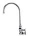Picture of Encore® 8" OC. Brass Chrome Plated Wall Mount Faucet with 8" Swivel Gooseneck Spout Lever Handles and Retail Packaging