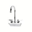 Picture of Encore 4" OC Wall Mount Faucet Ceramic Valves with 6" Rigid Gooseneck Spout