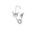 Picture of Encore® Adjustable Widespread Deck Mount Faucet with Rigid 6" Gooseneck Spout and 4" Wrist Blade Handles