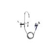 Picture of Encore® Adjustable Widespread Deck Mount Faucet with Rigid 6" Gooseneck Spout and 4" Wrist Blade Handles