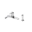 Picture of Encore® Single Handle Deck Mount Faucet 10" Cast Spout with Side Sprayer