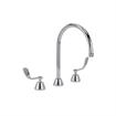 Picture of Encore® Adjustable Widespread Deck Mount Faucet Ceramic Valves with Rigid 8-1/2" Gooseneck Spout and 4" Wrist Blade Handles