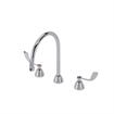 Picture of Encore® Adjustable Widespread Deck Mount Faucet Ceramic Valves with Rigid 8-1/2" Gooseneck Spout and 4" Wrist Blade Handles
