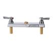 Picture of TOP-LINE® Faucet Body, Deck Mount, 8" (203mm) O.C. Inlets, 1/4-Turn Ceramic Valves, Built-In Check Valve