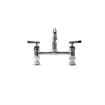 Picture of Encore® 8" OC Brass Chrome Plated Deck Mount Faucet Ceramic Valves with 14" Swivel  Spout