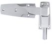 Picture of 1-1/2" Offset Polished Chrome Cam-Rise Walk-In Door Hinge With Spring Assist