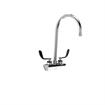 Picture of Encore 4" OC Wall Mount Faucet Ceramic Valves with 8-1/2" Swivel Gooseneck Spout and 4" Wrist Blade Handles