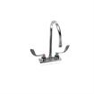Picture of Encore 4" OC Wall Mount Faucet Ceramic Valves with 8-1/2" Swivel Gooseneck Spout and 4" Wrist Blade Handles