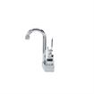 Picture of Encore® Brass Chrome Plated 4" OC Centerset Deck Mount Faucet with 3-1/2" Rigid Gooseneck Spout and 4" Wrist Blade Handles