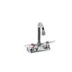 Picture of TOP-LINE® 4" OC Wall Mount Faucet Ceramic Valves with 3-1/2" Swivel Gooseneck Spout, Retail Packaging