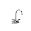 Picture of TOP-LINE® 4" OC Wall Mount Faucet Ceramic Valves with 6" Swivel Gooseneck Spout, Retail Packaging