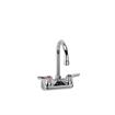 Picture of TOP-LINE® 4" OC Wall Mount Faucet Ceramic Valves with 6" Swivel Gooseneck Spout, Retail Packaging