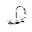 Picture of TOP-LINE® 8" OC Deck Mount Faucet Ceramic Valves with 6" Swivel Gooseneck Spout