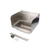 Picture of Encore® Wall Mount Type 304 Series Stainless Steel Hand Sink 14" x 10" x 5" Deep with Single Hole and Double Side Splash